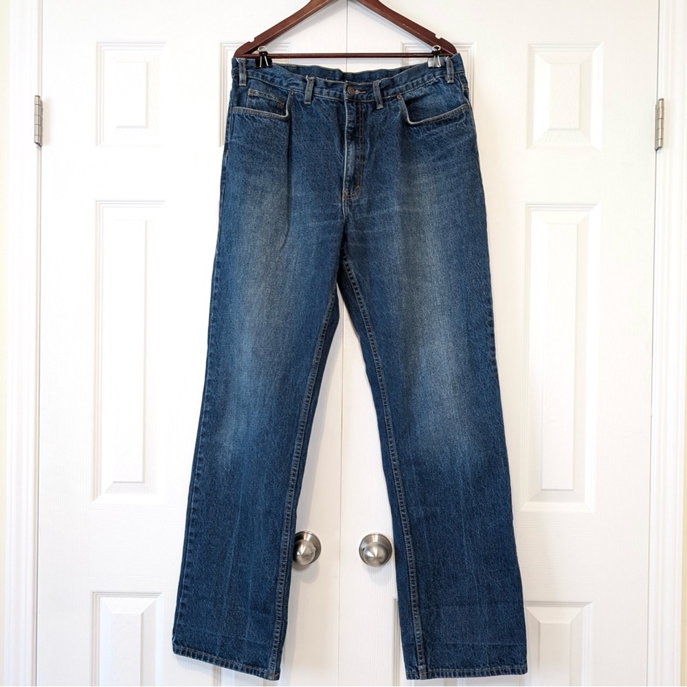 Kirkland Men’s Size 38 x 26 Baggy Straight Leg Denim Jeans